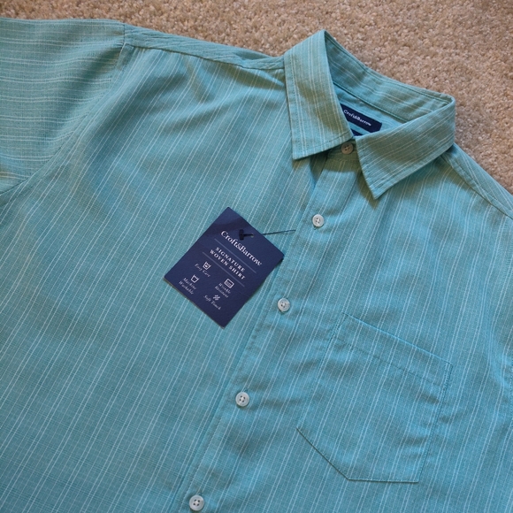 Men's Croft & Barrow No Wrinkle Button Down Shirt - Picture 2 of 2